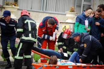 Як у Луцьку надавали першу допомогу після «теракту» ФОТО