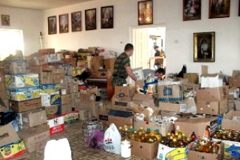 Волинські священики за місяць передали більше 100 тонн допомоги у зону АТО ФОТО