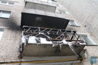 Пожежа у житловому будинку Нововолинська: згорів балкон ФОТО