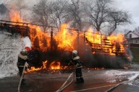 На Тернопільщині вщент згоріла фура з продукцією волинського виробника ВІДЕО