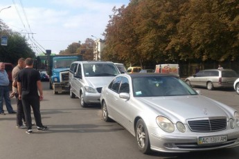 Через аварію в Луцьку ‒ транспортний колапс. ФОТО
