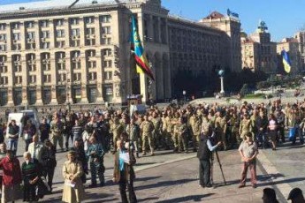 Військовий протест на Майдані набирає обертів. ФОТО