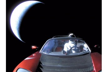 Автомобіль Tesla Ілона Маска у космосі: з'явилось перше відео