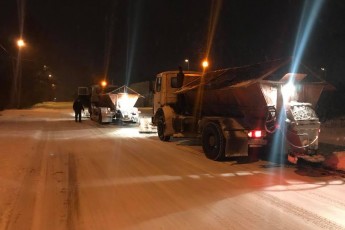 Влада Луцька вночі контролювала боротьбу зі снігом на вулицях міста