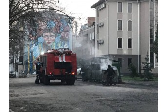 У Луцьку пожежа на вулиці Українки