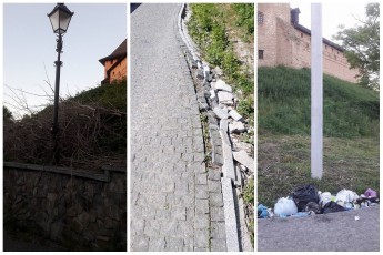 Лучани обурюються станом території та дорогою біля замку Любарта