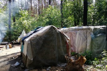 Табір ромів оселився в національному парку у Києві
