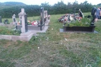 Троє дітей влаштували погром на цвинтарі на Закарпатті