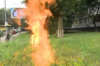 Доброволець підпалив себе біля Міноборони у Києві