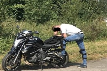 На Волині п’яний водій давав патрульним хабар за незареєстрований мотоцикл