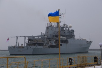 Військовий корабель Великобританії зайшов у Одеський порт
