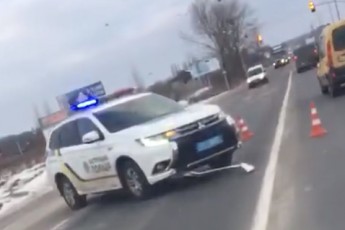 Поблизу Луцька авто поліції потрапило в ДТП