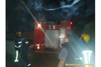 У Луцьку вночі сталася пожежа (фото)