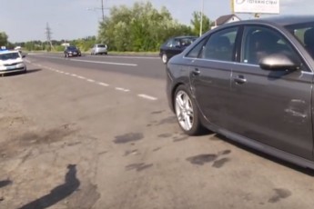ДТП у Луцьку: не розминулось дві автівки (відео)