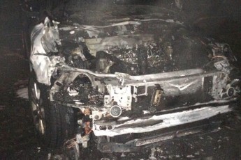 Поблизу Луцька згорів автомобіль (фото)