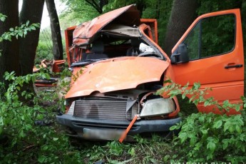 Автомобіль злетів у кювет та врізався в дерево: повідомили деталі аварії у Луцькому районі