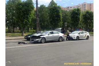 У Луцьку відома блогерка потрапила в аварію (фото)