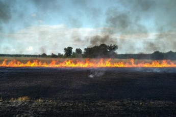 Волиняни масово підпалюють стерню: за тиждень в області загасили 26 пожеж
