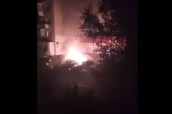 Вночі у Луцьку згорів автомобіль (відео)