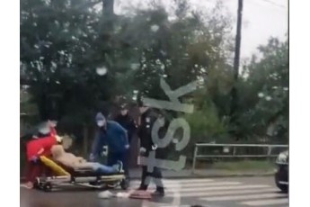 У Луцьку на пішохідному переході автомобіль збив жінку (фото, відео)