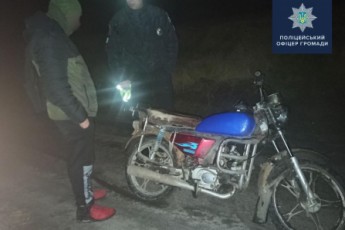 На Волині затримали п'яного 16-річного мотоцикліста без прав