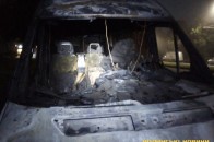 У Луцьку вночі згорів припарковий Volkswagen Crafter (фото)