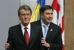 Ющенко і Саакашвілі