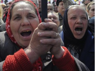 В Івано-Франківській області кандидати від Батьківщини поклялися на Біблії у вірності Тимошенко