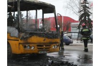 У Житомирі загорілася маршрутка з пасажирами (ФОТО)