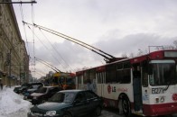 Через морози у Луцьку зупинились тролейбуси