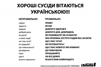 Мешканцям Люблинця на Ковельщині радили вітатись українською