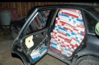 На Волині працівники ДАІ виявили в салоні автівки 12500 контрабандних цигарок