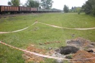 Волинські МНС-ники виявили поблизу залізничної станції «Цміни» вибухові снаряди та 4 бомби