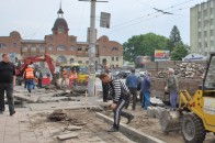 Від сьогодні у Луцьку на Привокзальному майдані перекрито рух транспорту