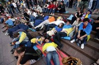 Учасники акції в підтримку української мови вистояли третю ніч