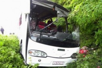 Заарештовано водія автобуса, що розбився з російськими прочанами