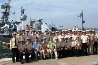 Луцька міськрада відправила посильного привітати корвет «Луцьк» з Днем ВМС