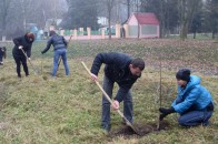 Луцькі криміналісти «пішли» в озеленення і замість злочинців - садили липи