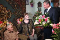 Романюк привітав найстаршого волинянина із днем народження