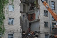 Олександр Башкаленко подякував рятувальникам за допомогу під час обвалу будинку на Рівненській, 109