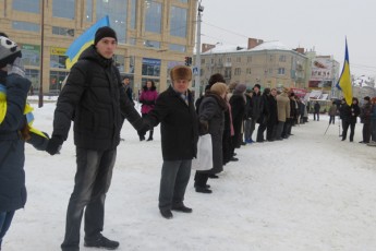 Лучани відзначили День Соборності, традиційно об`єднавшись у 