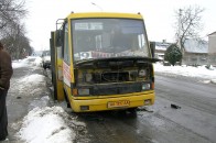 У Луцьку загорілась маршрутка з пасажирами
