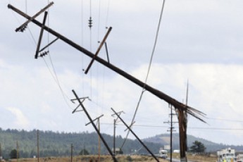 Через негоду 6 волинських сіл залишилися без світла