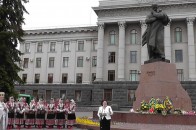 В обласному центрі вшанували пам'ять Тараса Шевченка з нагоди перезахоронення його праху