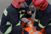 Луцькі рятувальники гасили «пожежу» на німецькому заводі «Кромберг енд Шуберт Україна»