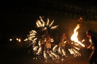 Гостям фестивалю «Ніч у Луцькому замку 2013» продемонстрували вогняне шоу