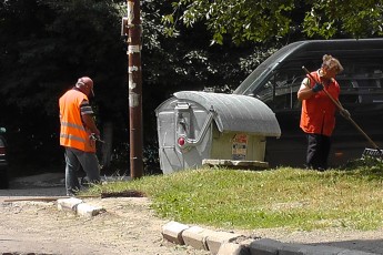Перед приїздом Вілкула у Луцьку комунальники влаштували показовий флеш-моб з прибирання