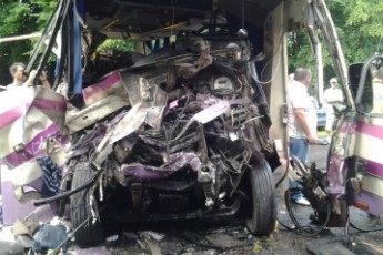 З’явилося відео з місця жахливої автобусної катастрофи на трасі «Луцьк-Ковель»