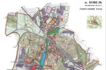 Генеральний план одного з міст Волині – змінено