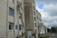 Волинські рятувальники «гасили» пожежу в бібліотеці